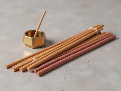 Meditation practice with incense, spiritual and mindful atmosphere