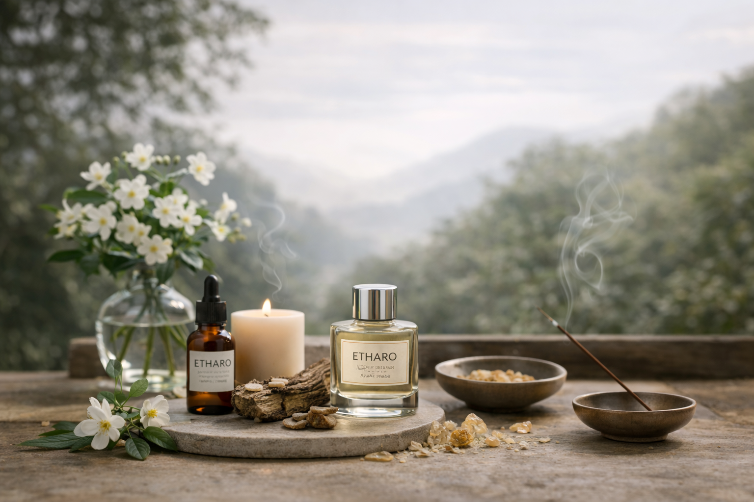 Founder's inspiration moment, traditional ingredients and modern tools, thoughtful expression